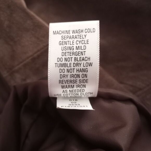 CHEROKEE BROWN/TAUPE SUEDE BLAZER SZ.18-20 EUC - Picture 5 of 6